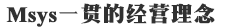 エムシスを支える経営理念